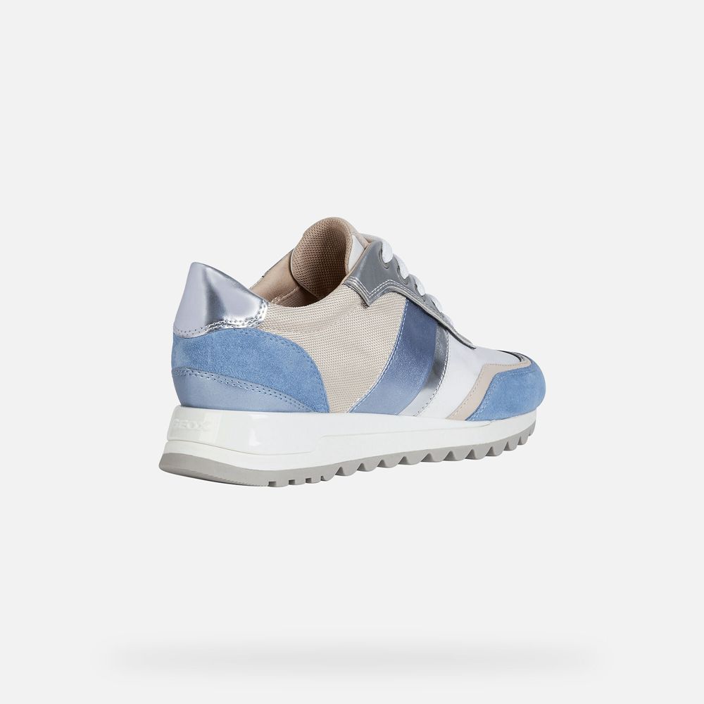 Geox Sneakers Blue/White Tabelya - Geox Womens Shoes - VQESCN967